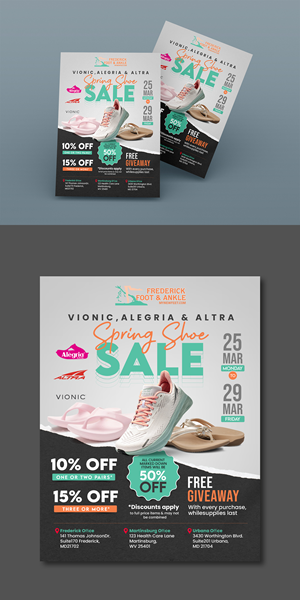 Flyer Design by debdesign for Frederick Foot & Ankle | Design: #32405178
