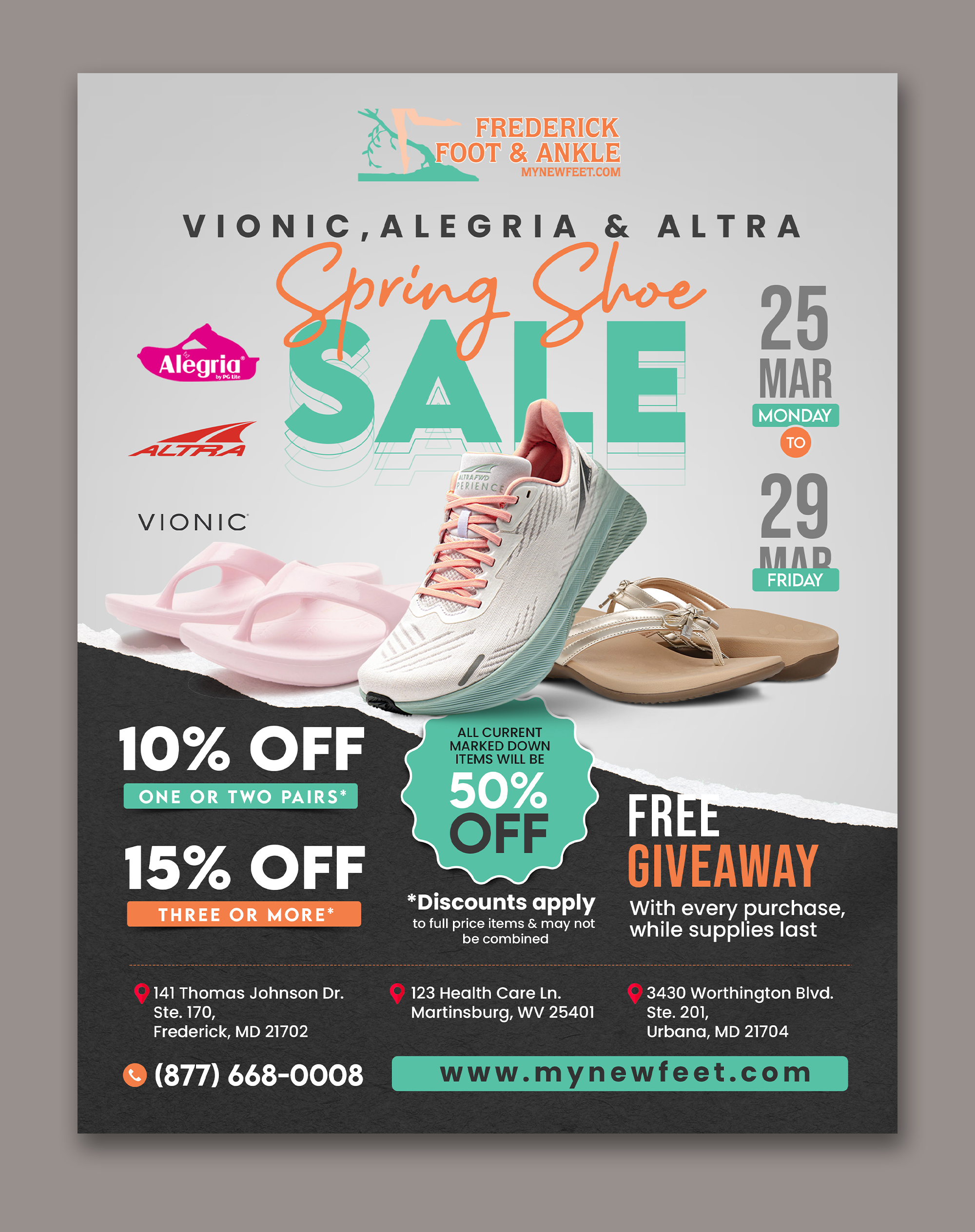Flyer Design by debdesign for Frederick Foot & Ankle | Design #32407414