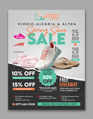 Flyer Design by debdesign for Frederick Foot & Ankle | Design: #32410031