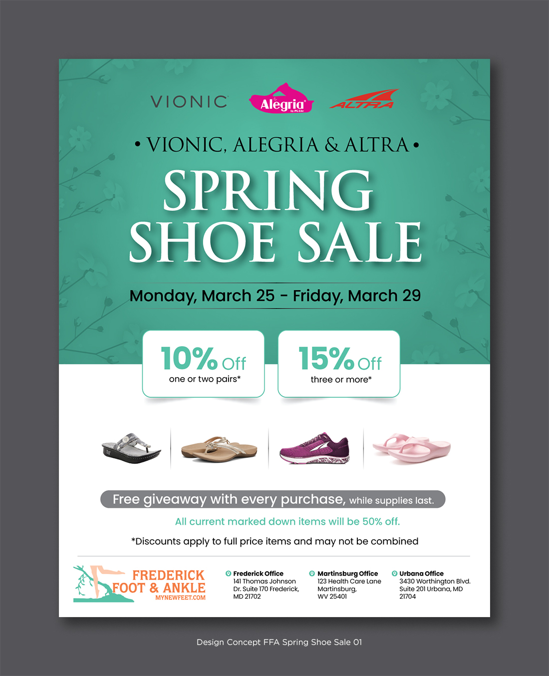 Flyer Design by D Creative for Frederick Foot & Ankle | Design #32406357