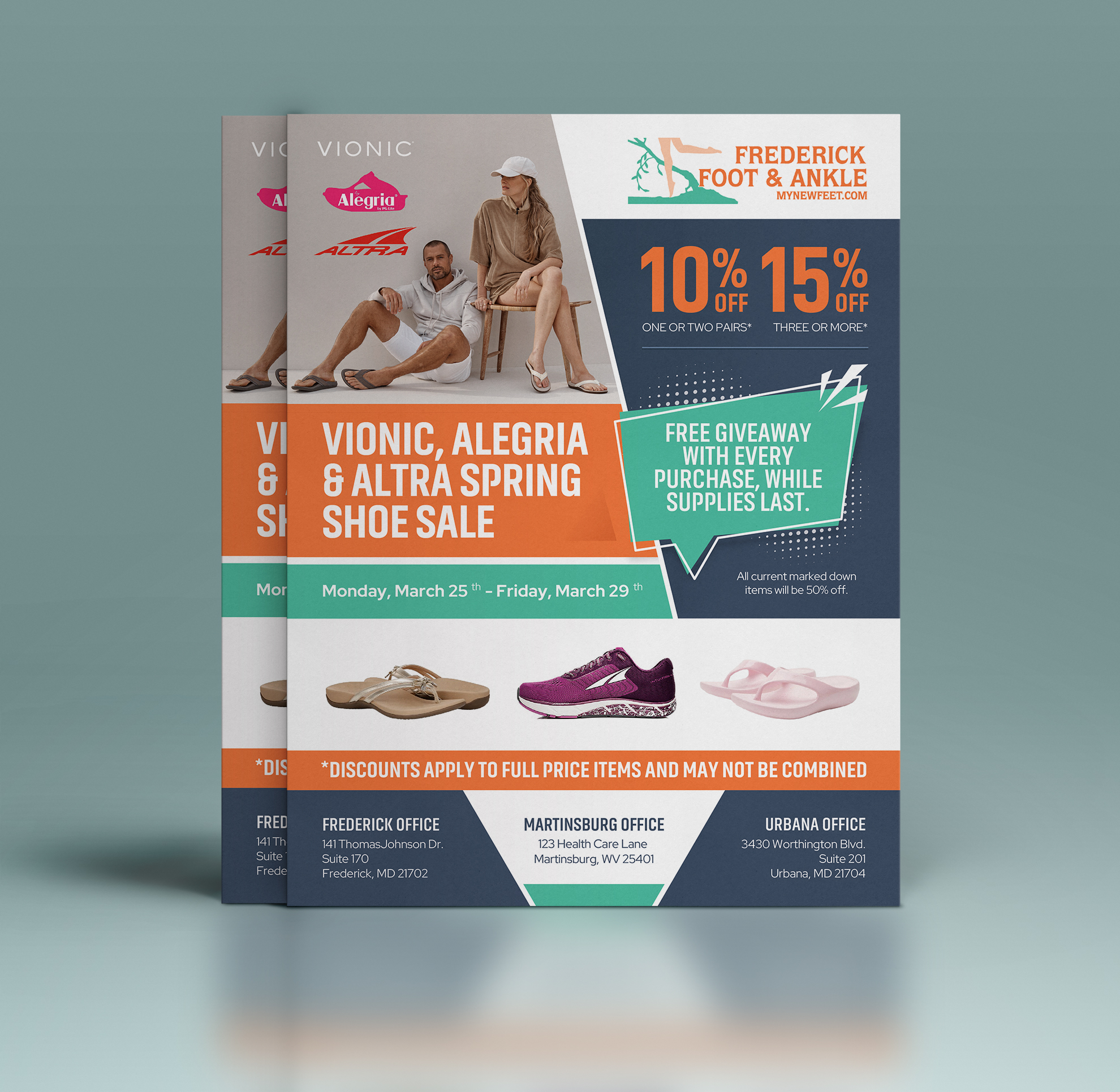 Diseño de Flyer por Dzhafir para Frederick Foot & Ankle | Diseño #32401614