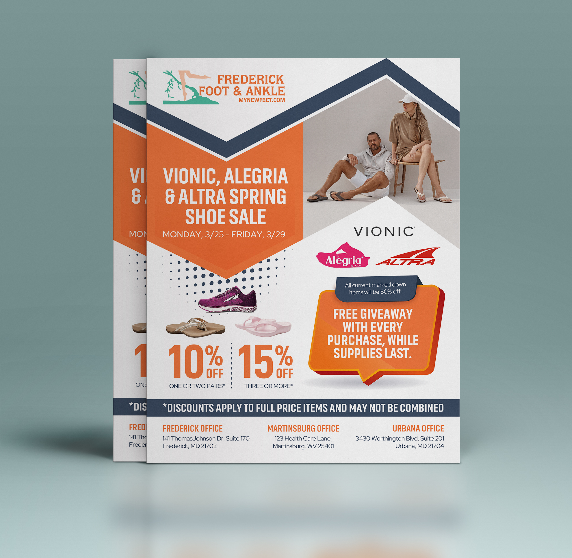 Flyer Design by Dzhafir for Frederick Foot & Ankle | Design #32401615