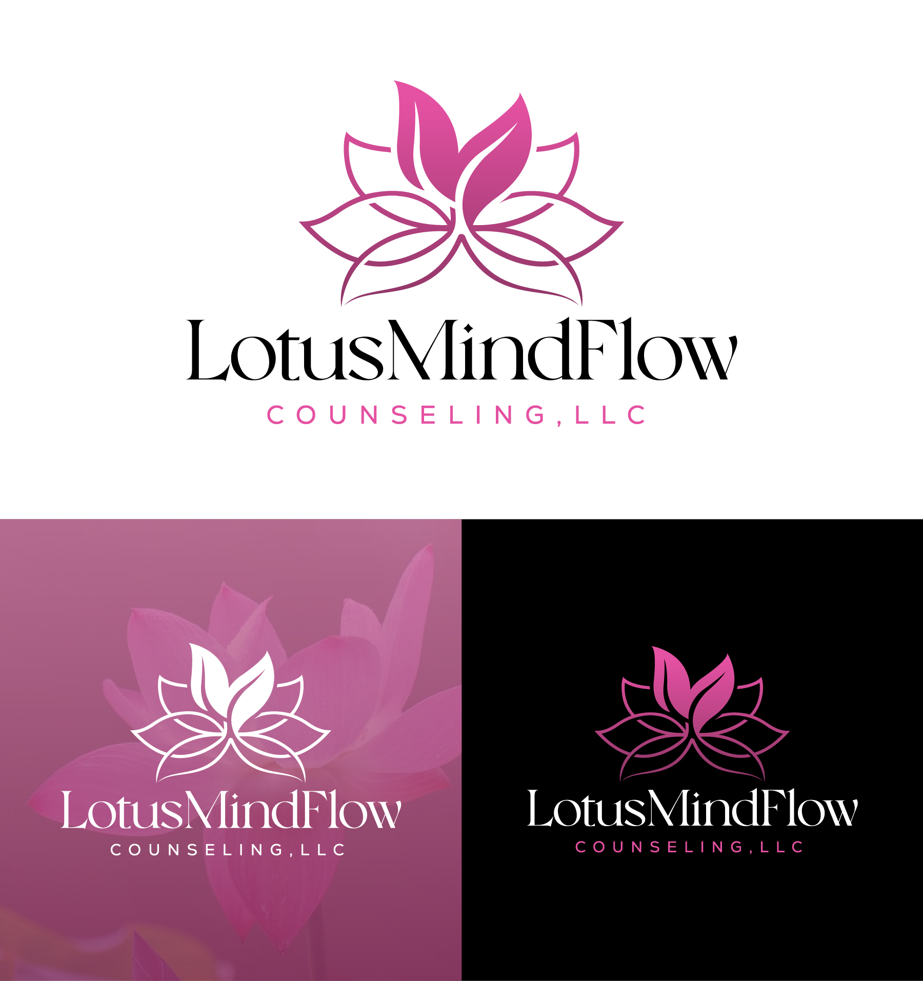 Logo Design by debdesign for LotusMindFlow Counseling | Design #32413062