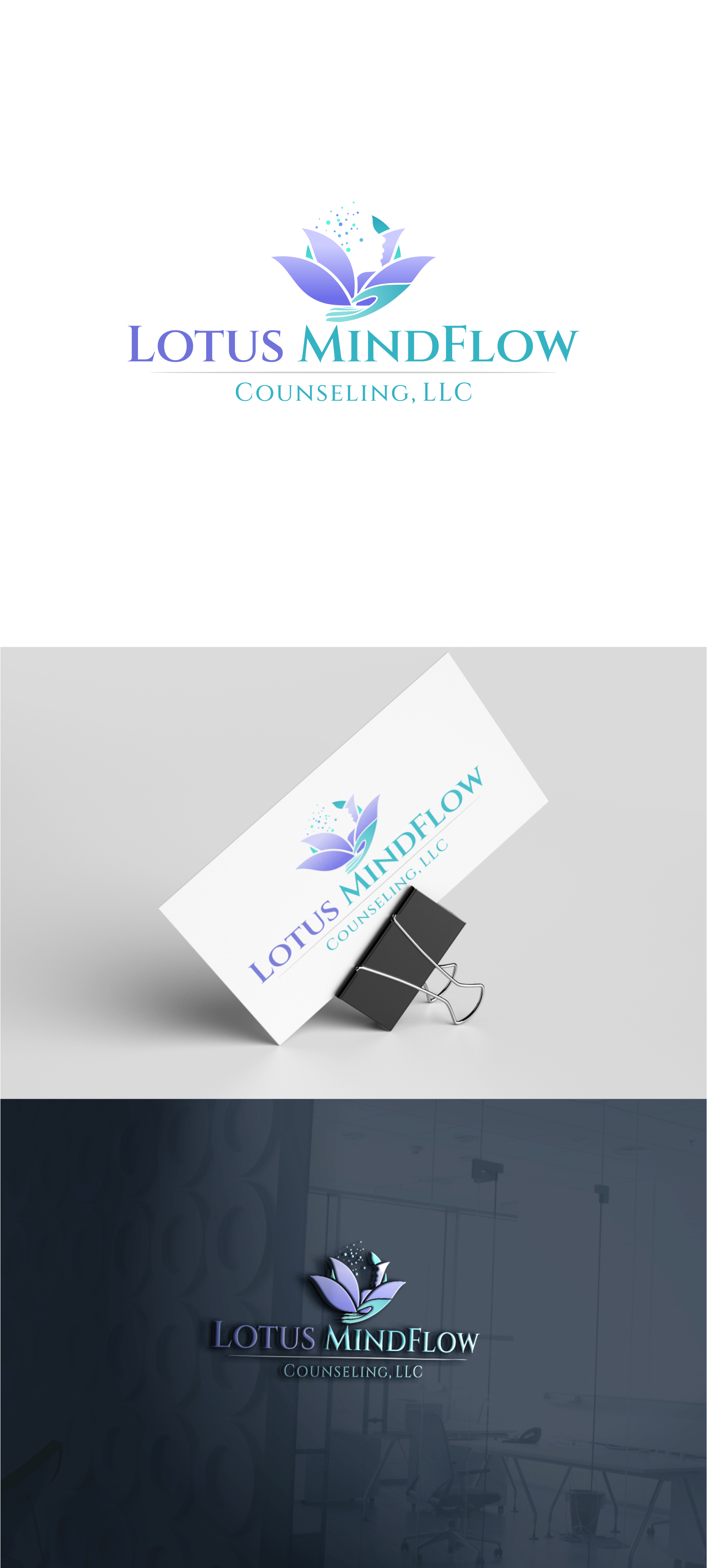 Logo Design by *mary for LotusMindFlow Counseling | Design #32419576