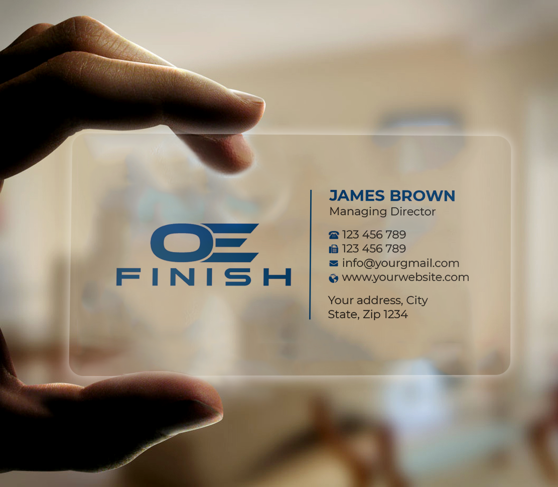 Business Card Design by Expert Bappy for OE FINISH | Design #32408897