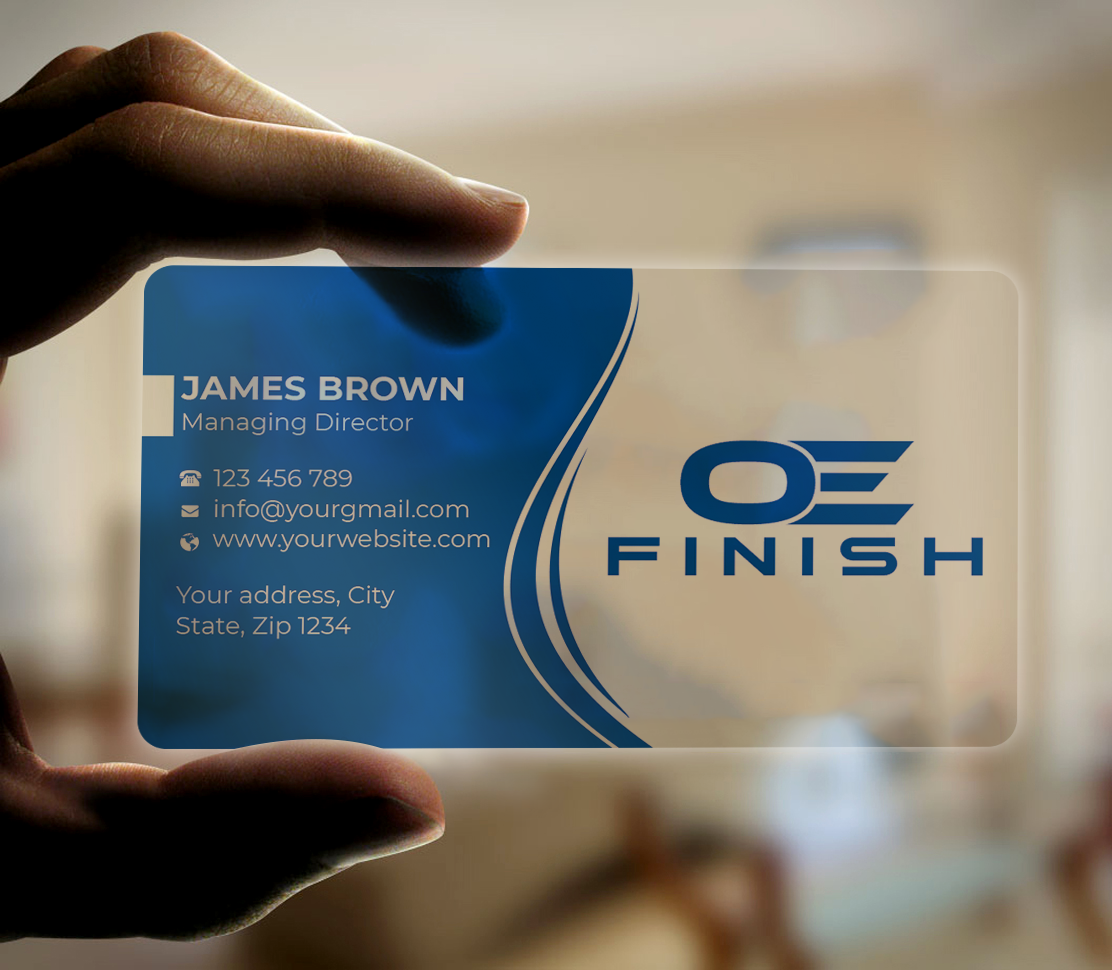Business Card Design by Expert Bappy for OE FINISH | Design #32408991