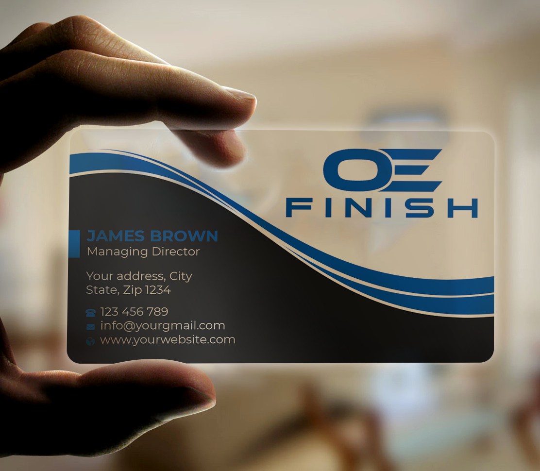 Business Card Design by Expert Bappy for OE FINISH | Design #32409982