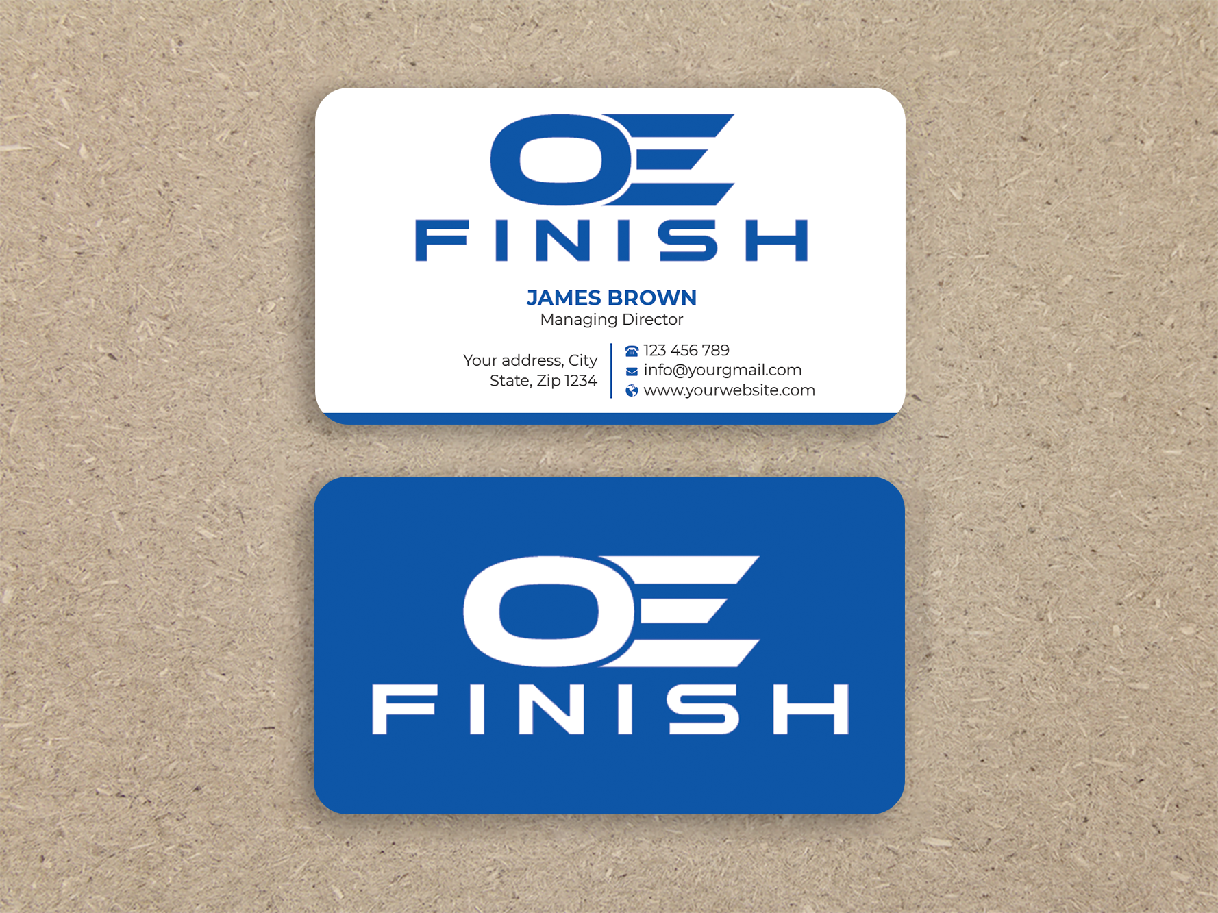 Business Card Design by Expert Bappy for OE FINISH | Design #32411349