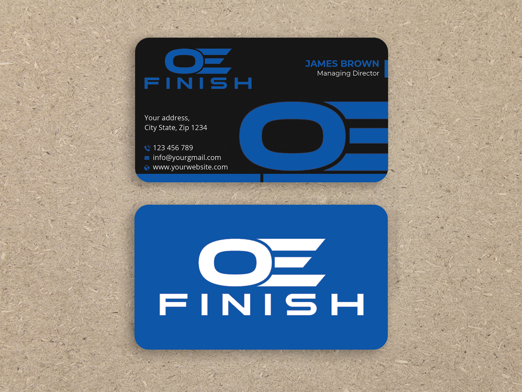 Business Card Design by Expert Bappy for OE FINISH | Design #32411567