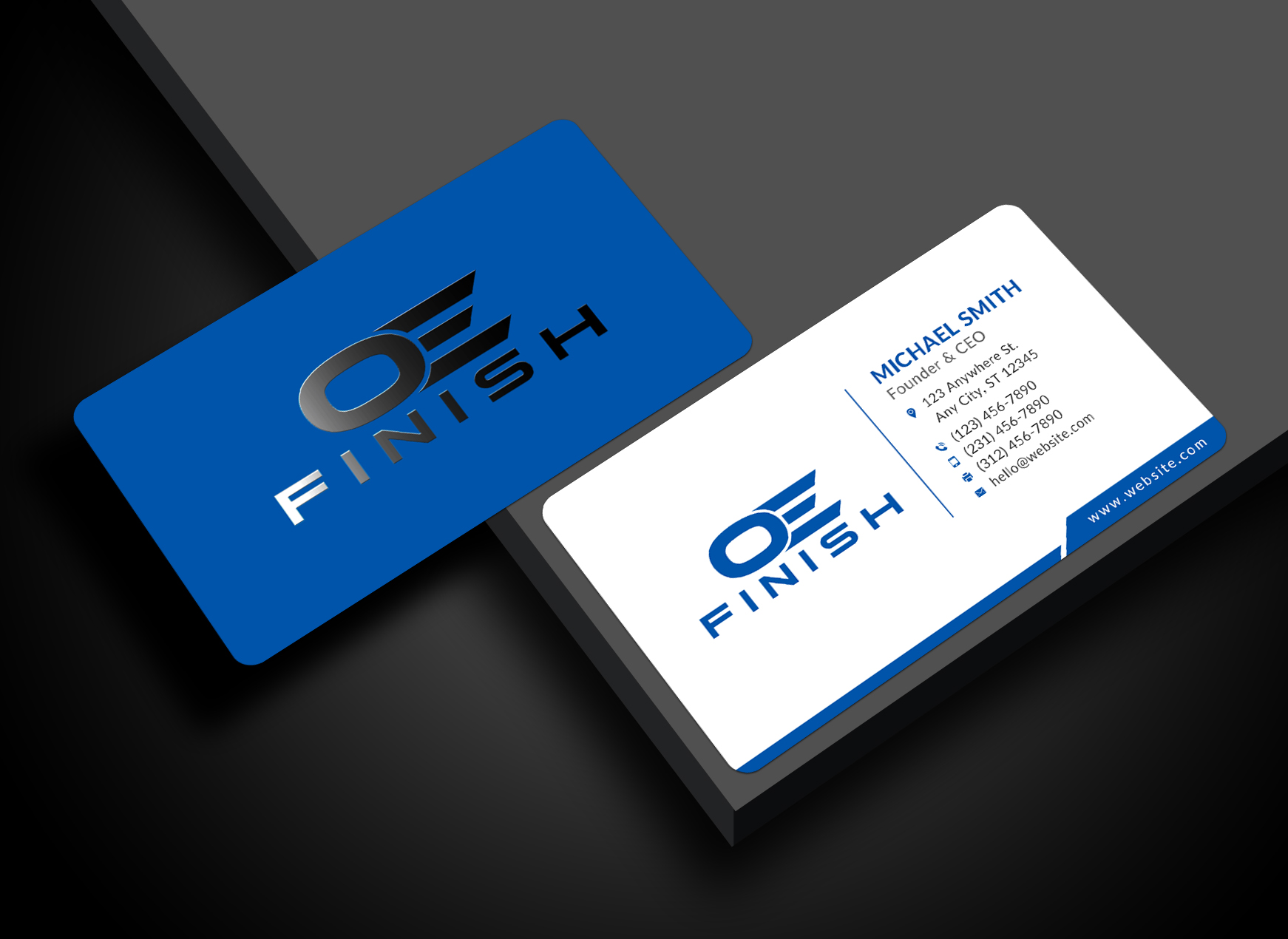 Business Card Design by Sun Moon Graphic Designer for OE FINISH | Design #32410726