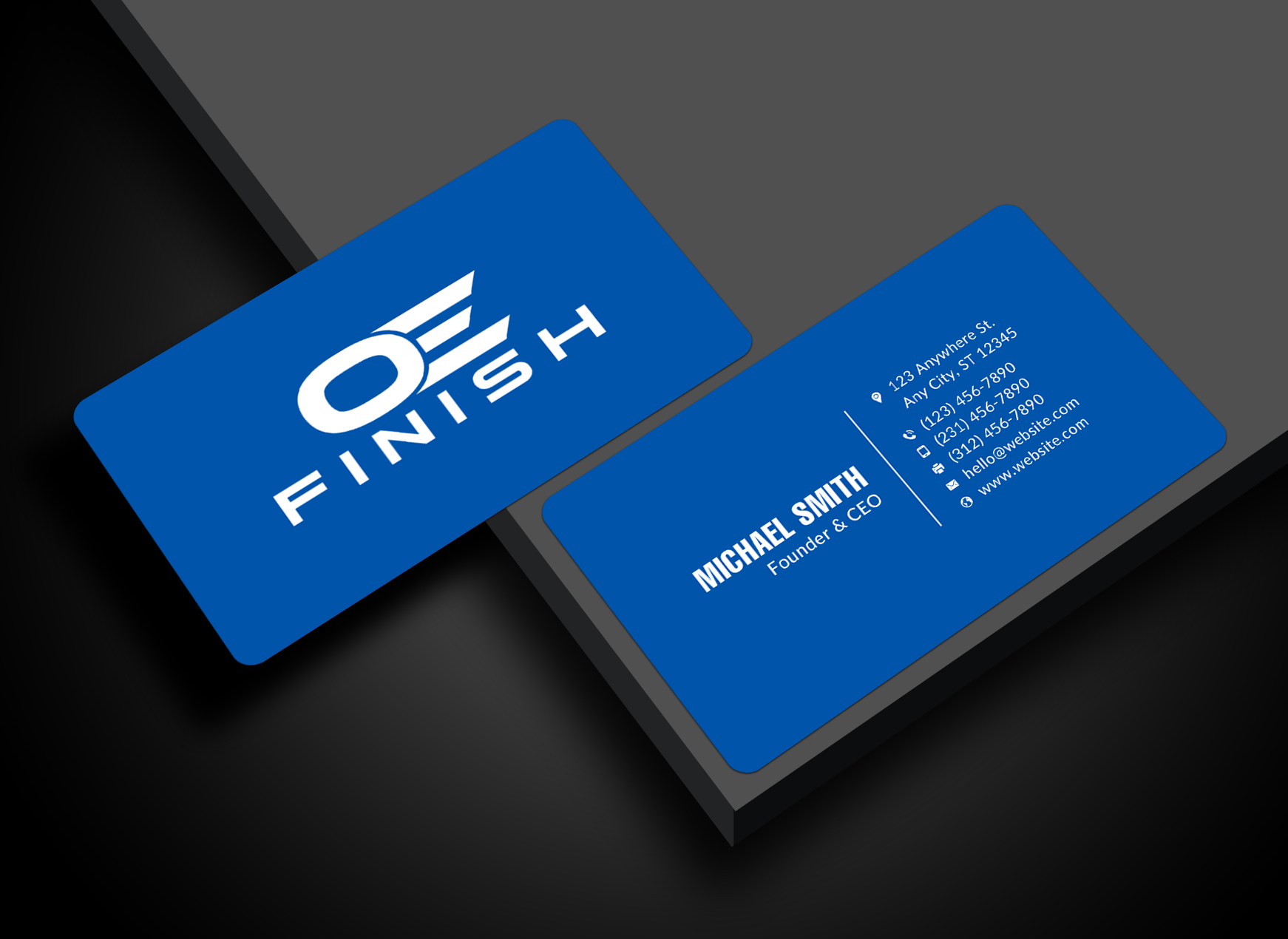 Business Card Design by Sun Moon Graphic Designer for OE FINISH | Design #32410730