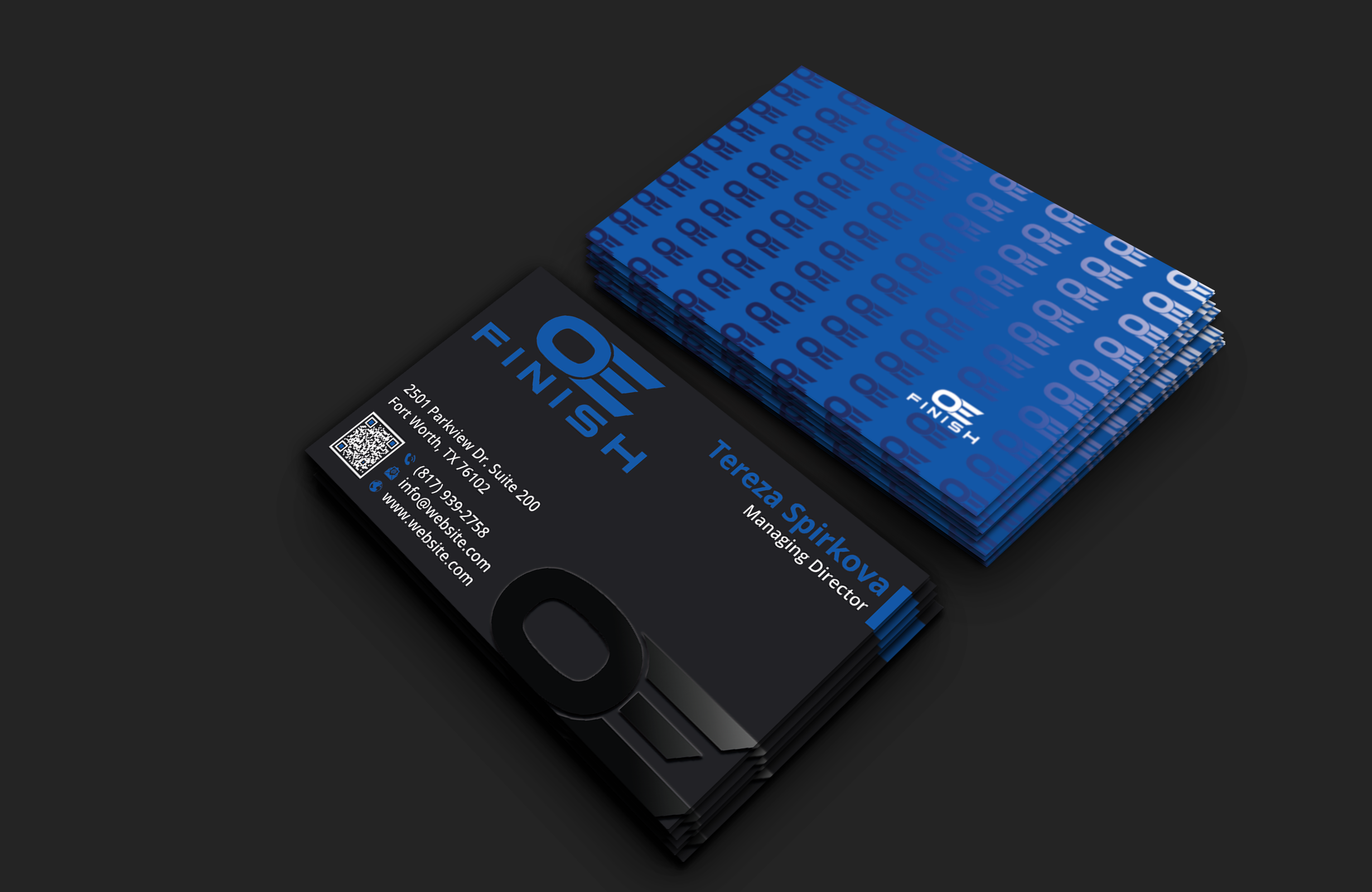 Business Card Design by DesignerShahadat for OE FINISH | Design #32413028