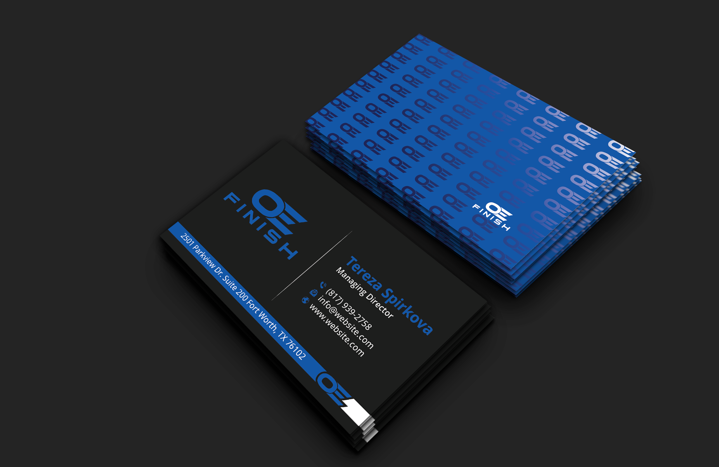 Business Card Design by DesignerShahadat for OE FINISH | Design #32413105