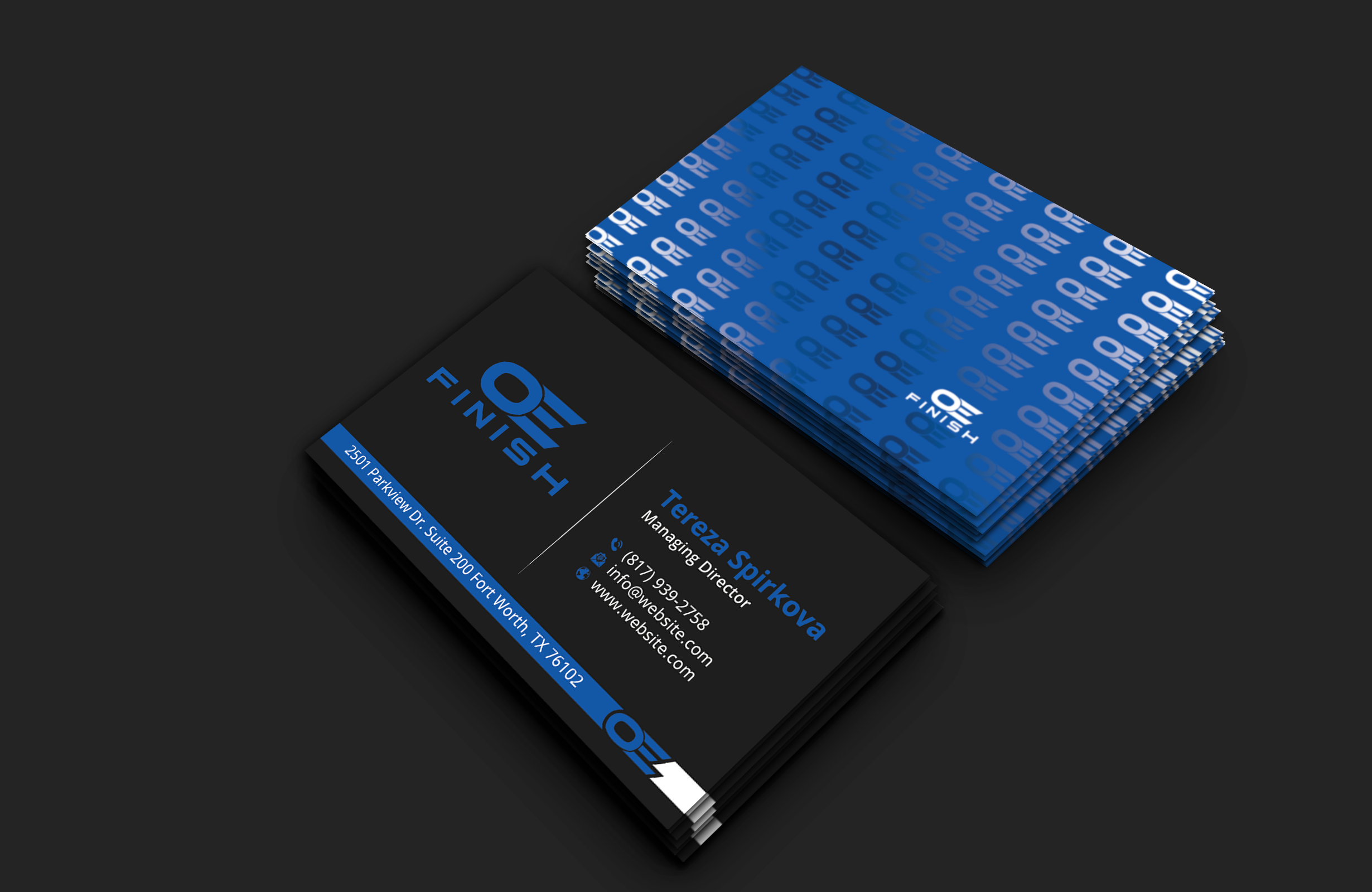 Business Card Design by DesignerShahadat for OE FINISH | Design #32413106
