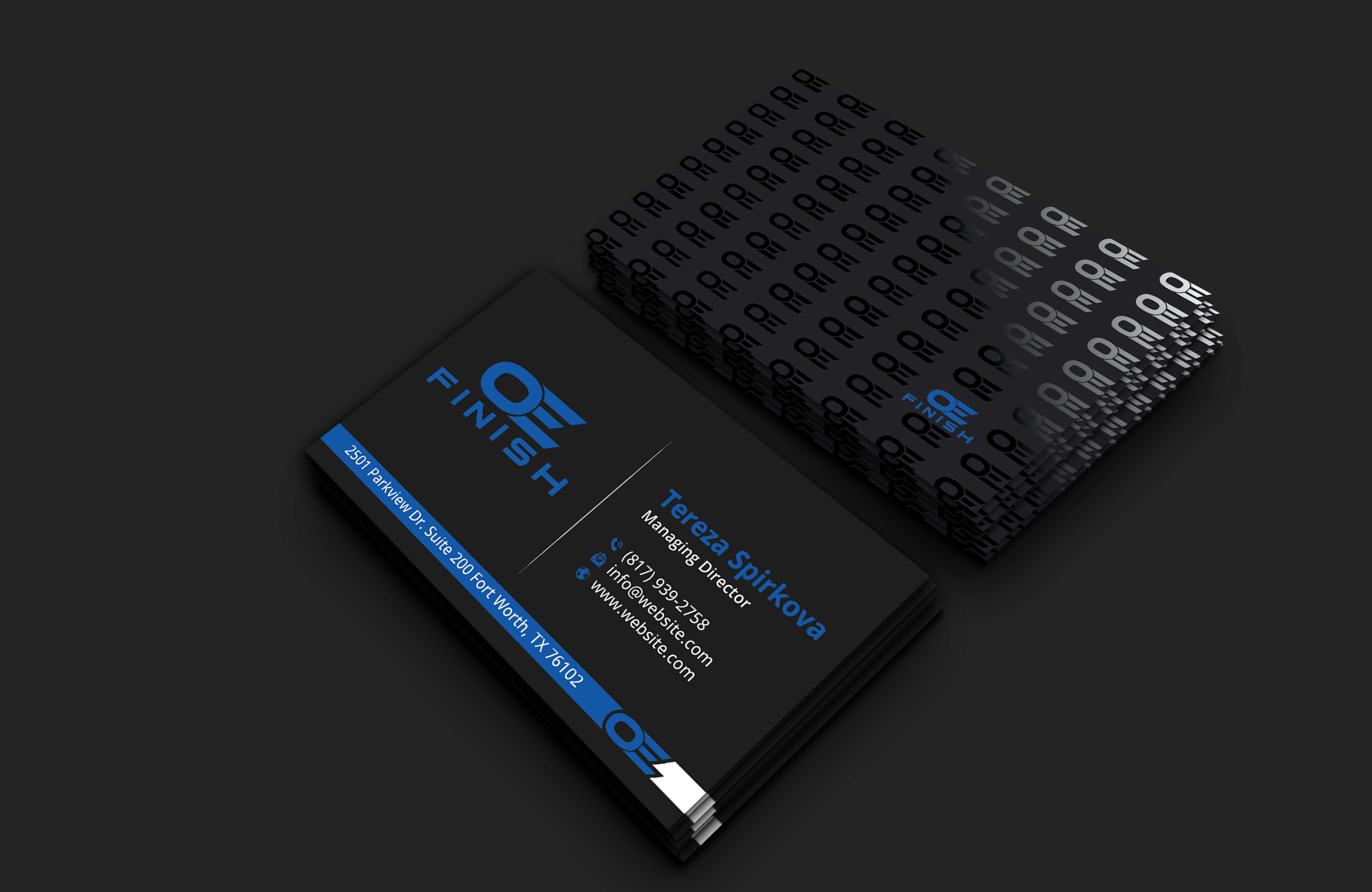 Business Card Design by DesignerShahadat for OE FINISH | Design #32413107