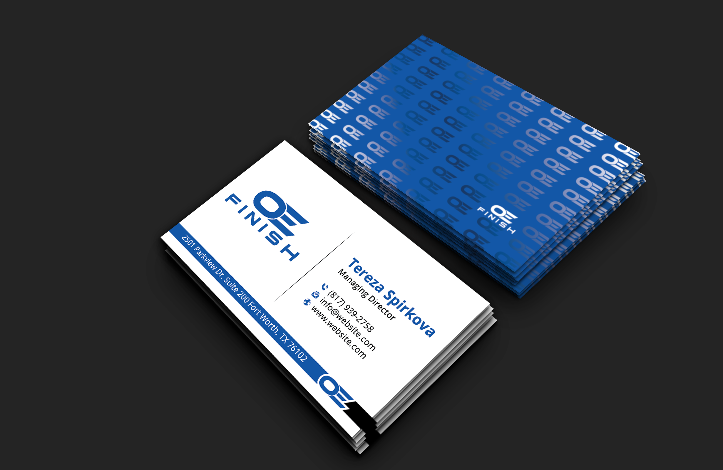 Business Card Design by DesignerShahadat for OE FINISH | Design #32413114