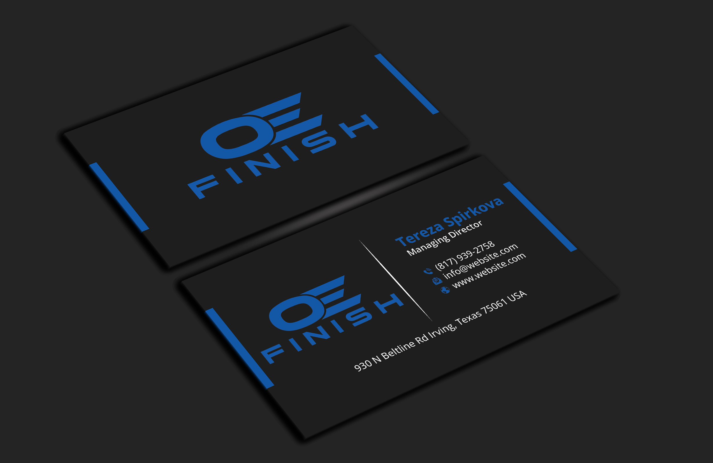 Diseño de Tarjeta de Presentación por DesignerShahadat para OE FINISH | Diseño #32413399