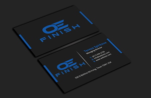 Diseño de Tarjeta de Presentación por DesignerShahadat para OE FINISH | Diseño: #32413399