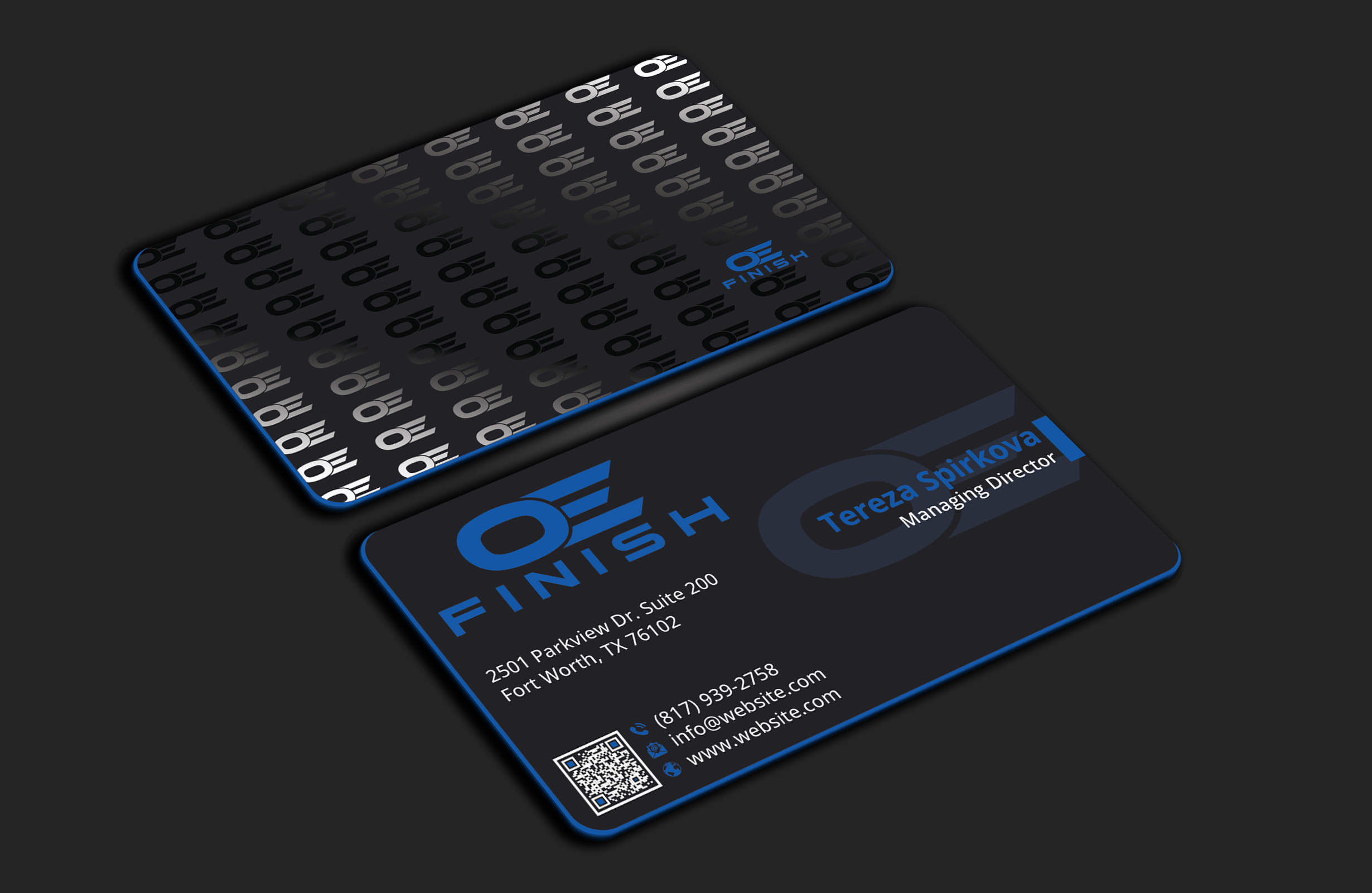 Business Card Design by DesignerShahadat for OE FINISH | Design #32413400