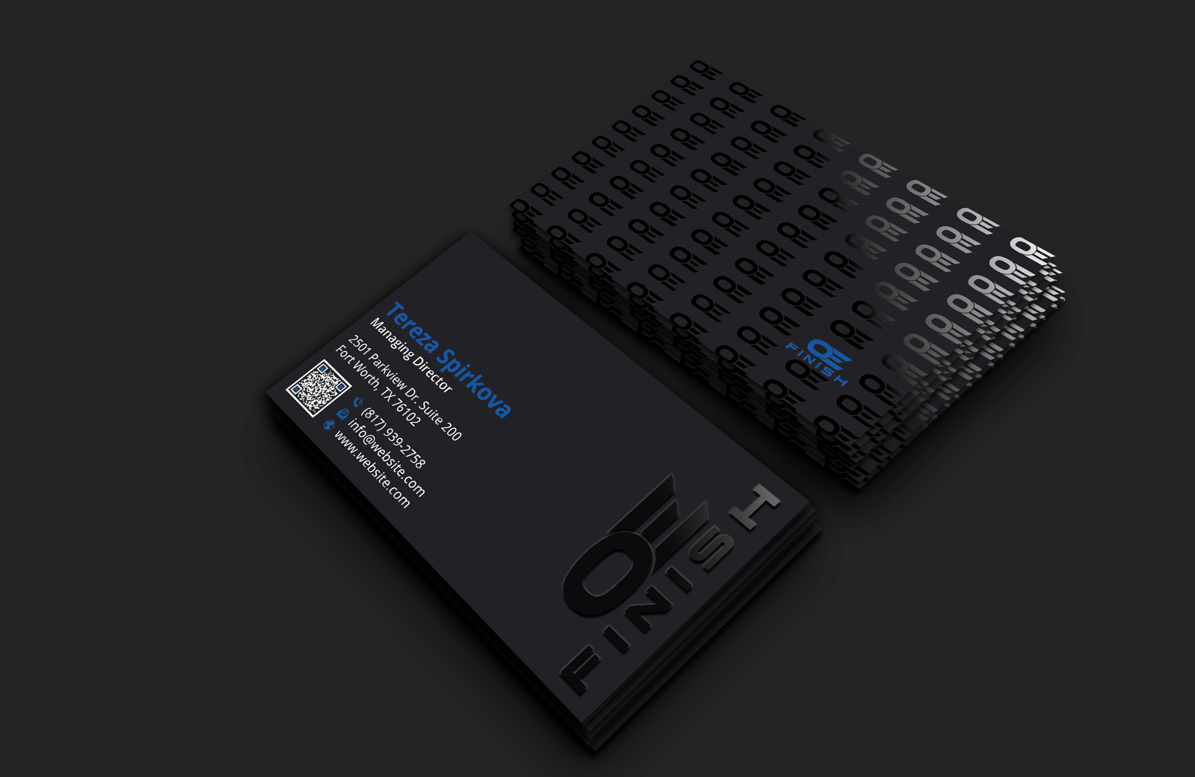 Business Card Design by DesignerShahadat for OE FINISH | Design #32413418