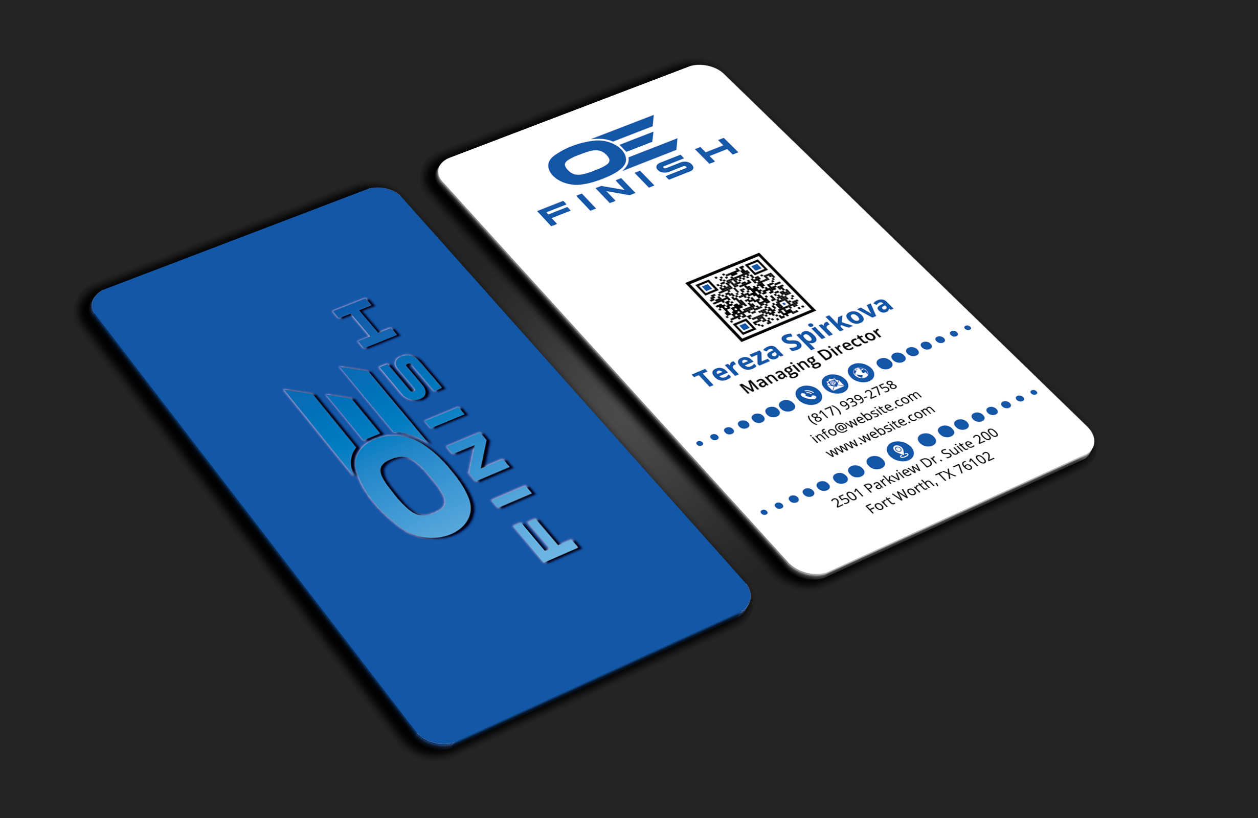 Business Card Design by DesignerShahadat for OE FINISH | Design #32413523