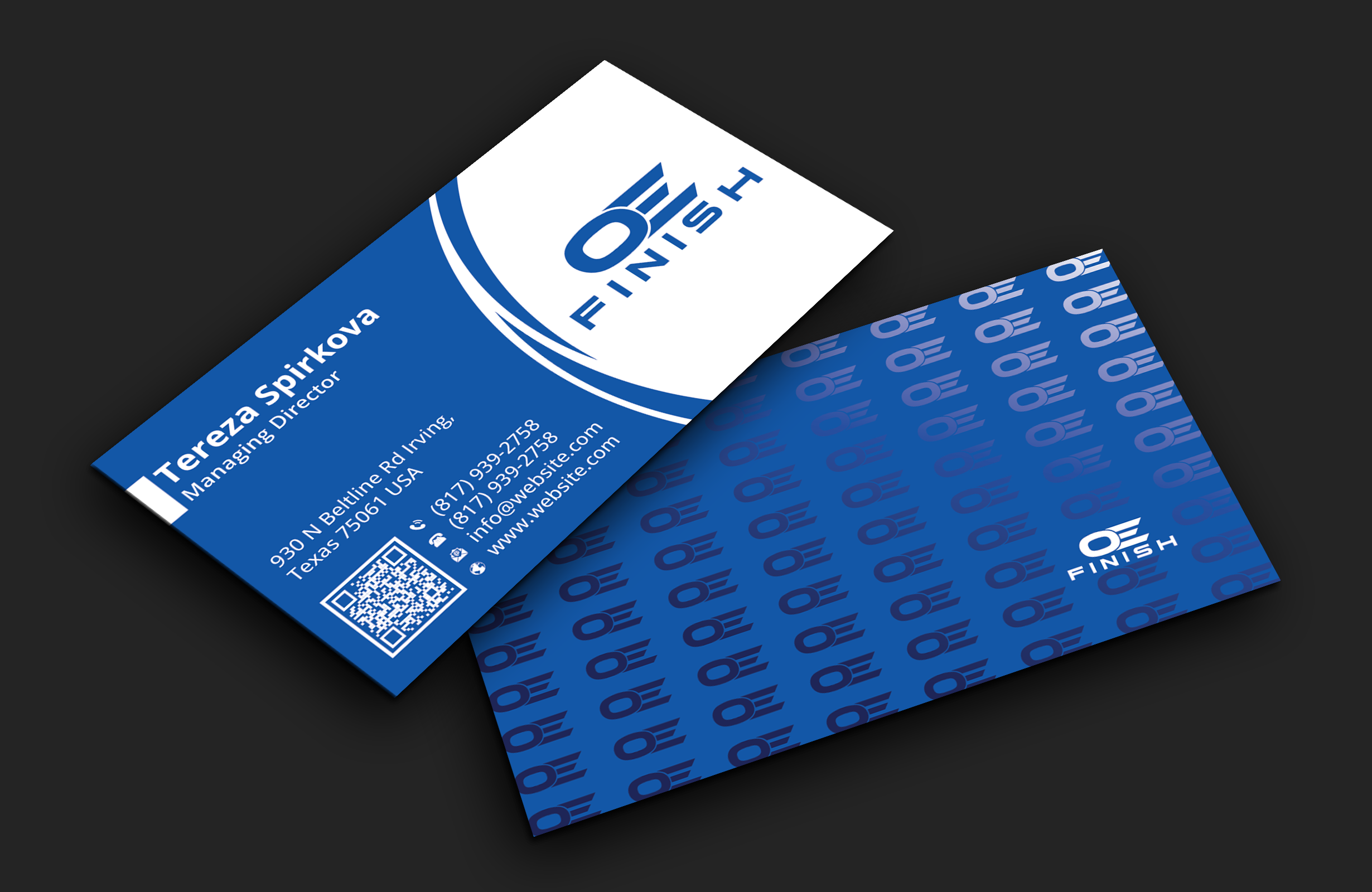 Business Card Design by DesignerShahadat for OE FINISH | Design #32413532