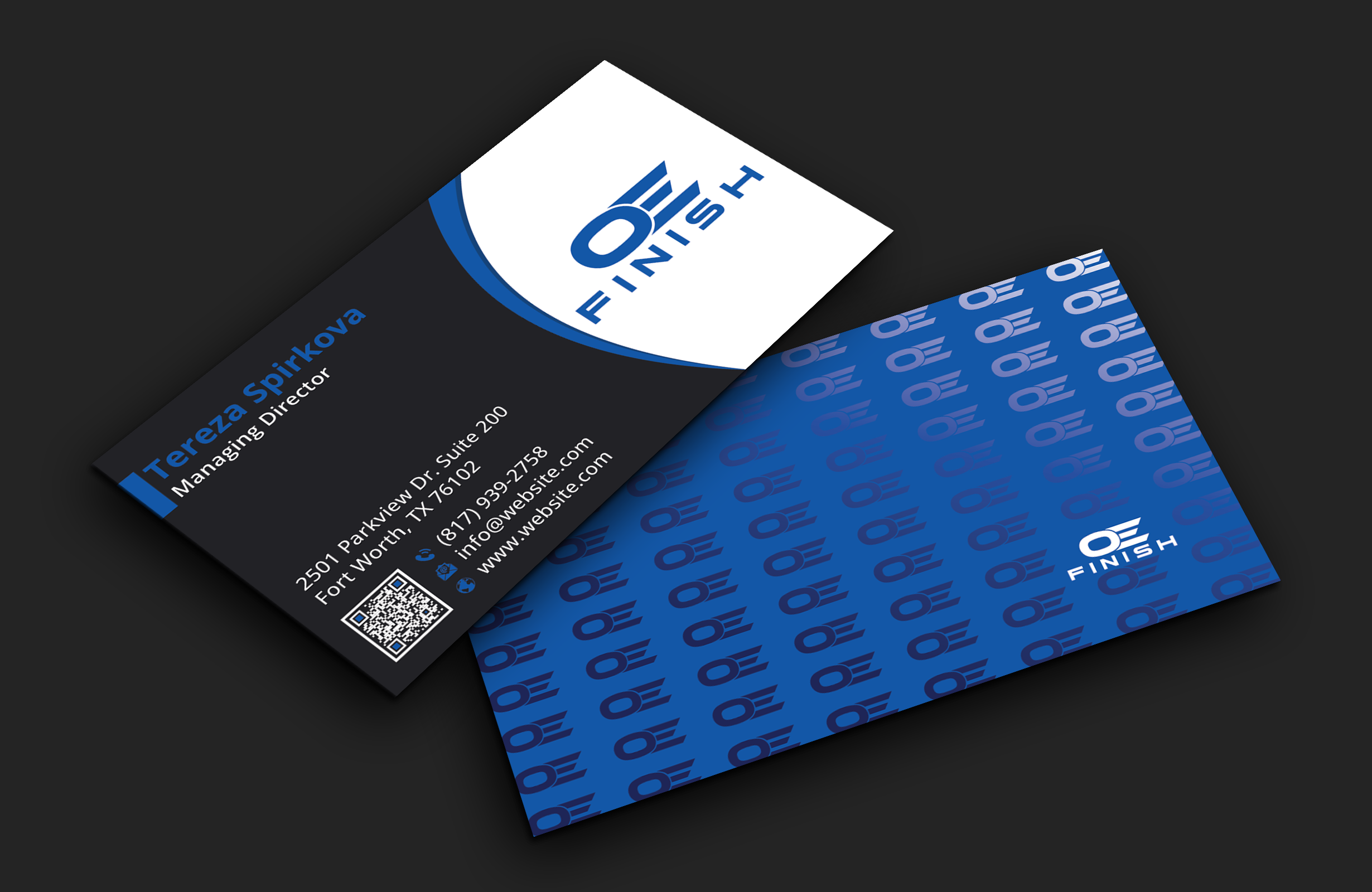 Business Card Design by DesignerShahadat for OE FINISH | Design #32413536