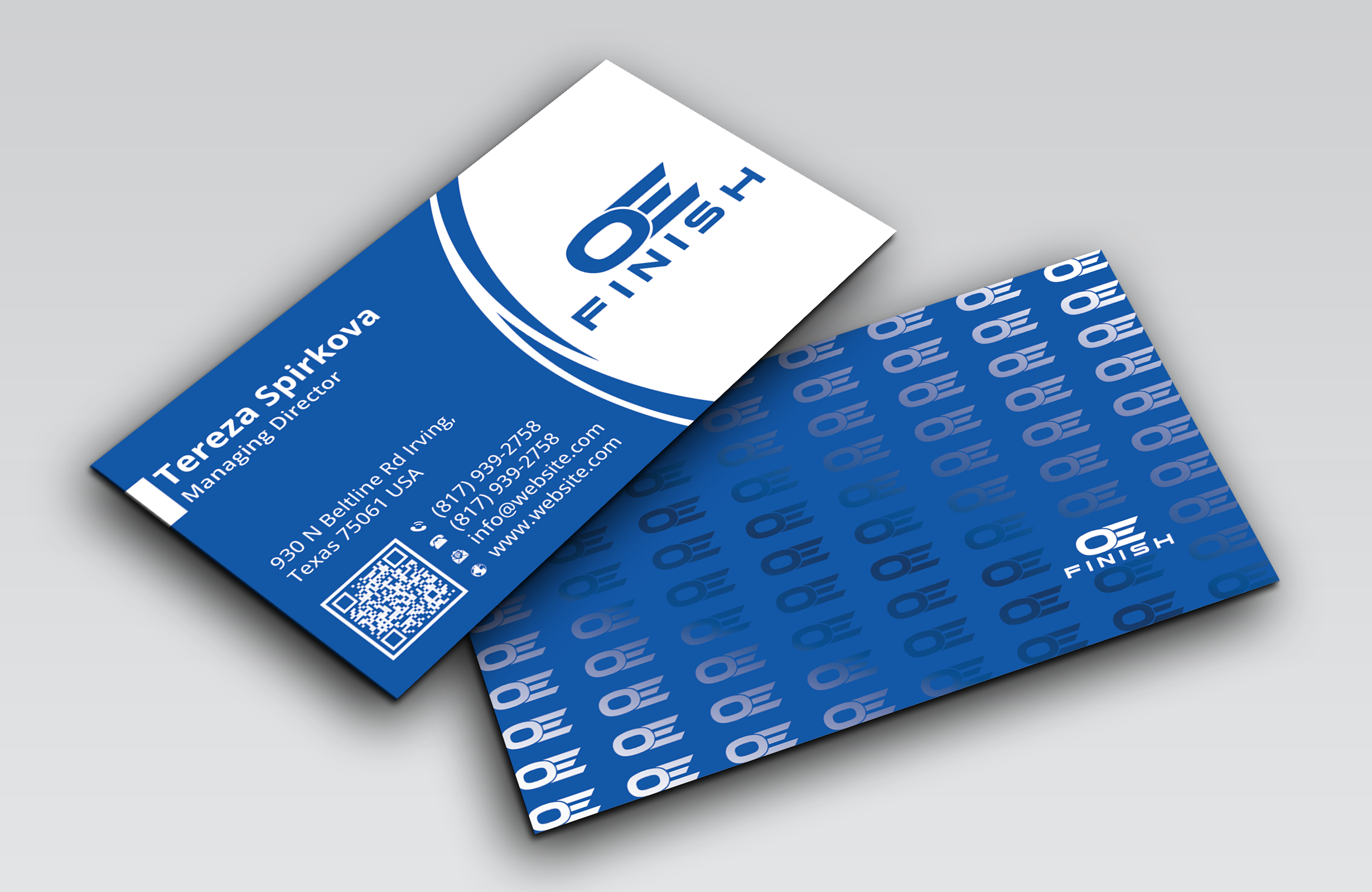 Business Card Design by DesignerShahadat for OE FINISH | Design #32413537
