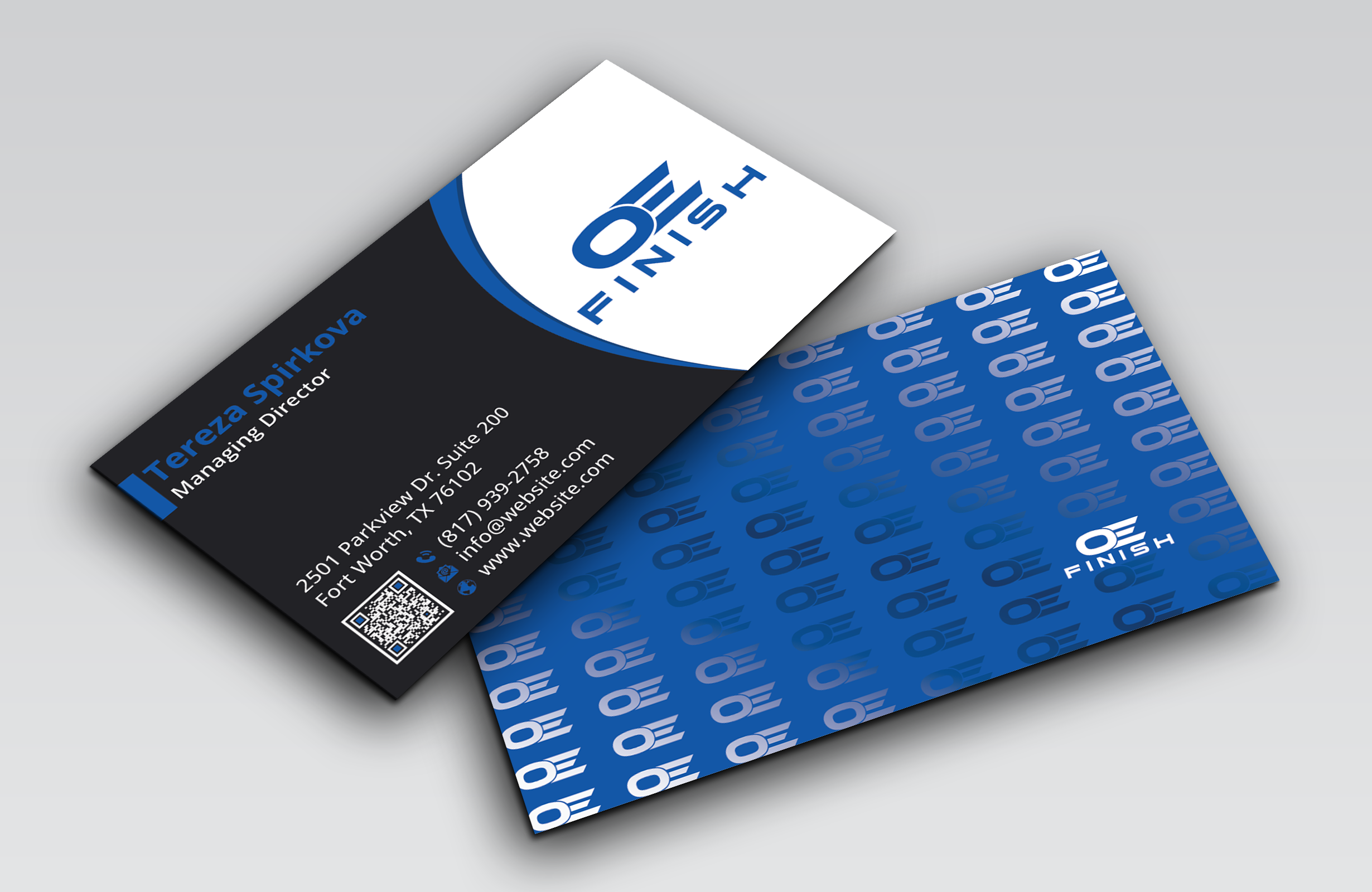Business Card Design by DesignerShahadat for OE FINISH | Design #32413539