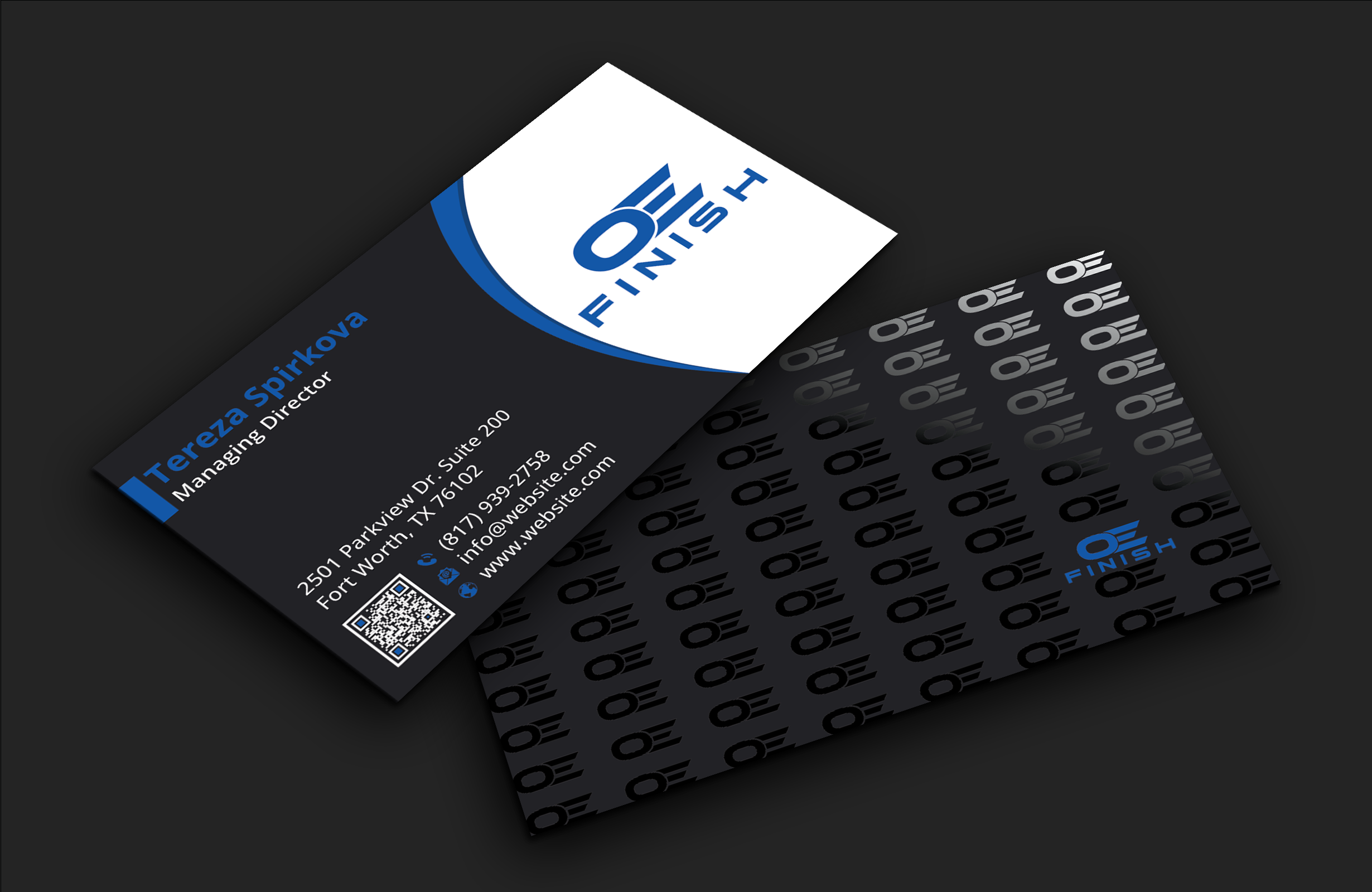 Business Card Design by DesignerShahadat for OE FINISH | Design #32413540