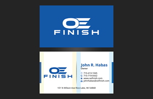 Diseño de Tarjeta de Presentación por DesignerShahadat para OE FINISH | Diseño: #32420595