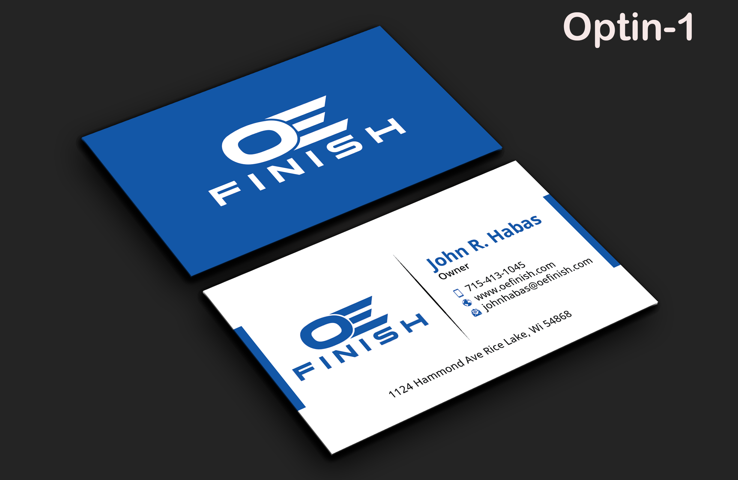 Business Card Design by DesignerShahadat for OE FINISH | Design #32427255