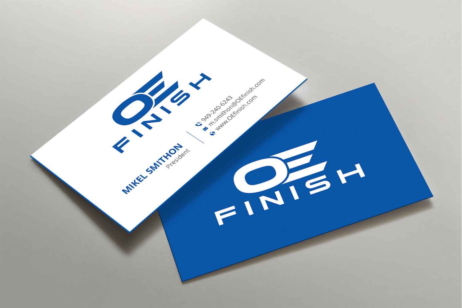 Business Card Design by DesignShout for OE FINISH | Design #32414299