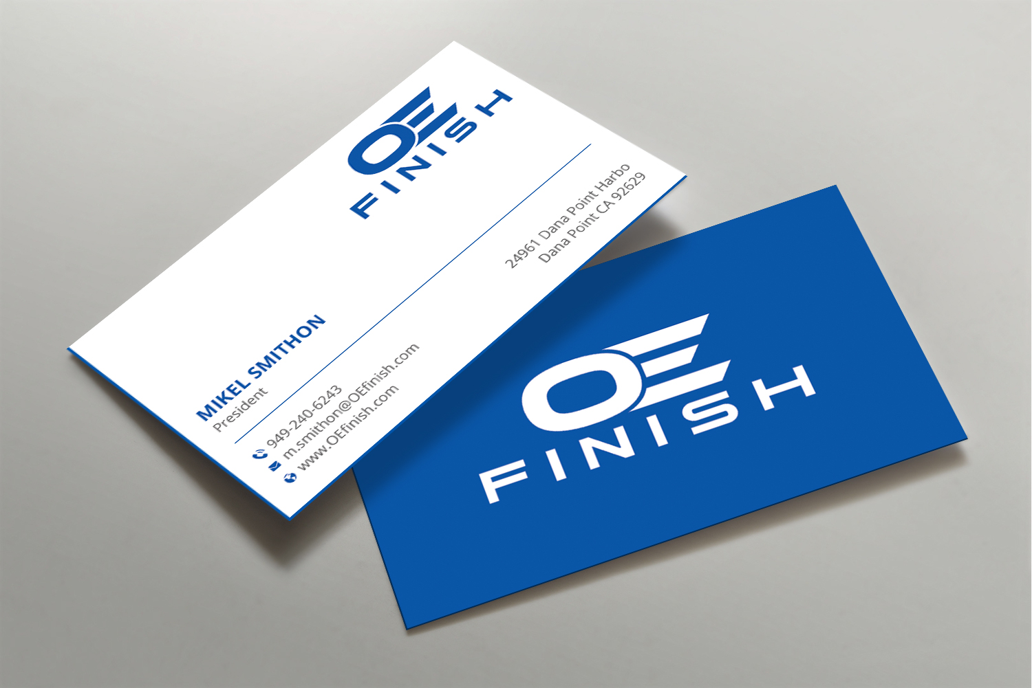 Business Card Design by DesignShout for OE FINISH | Design #32414338