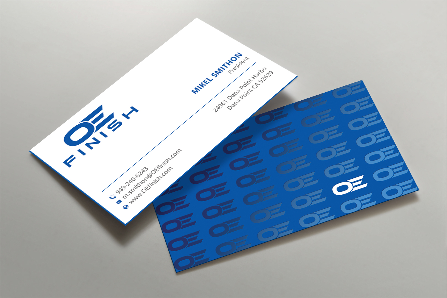 Business Card Design by DesignShout for OE FINISH | Design #32414340