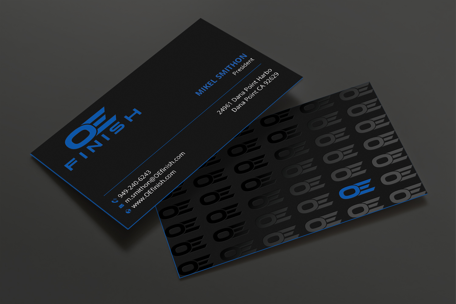 Business Card Design by DesignShout for OE FINISH | Design #32418262
