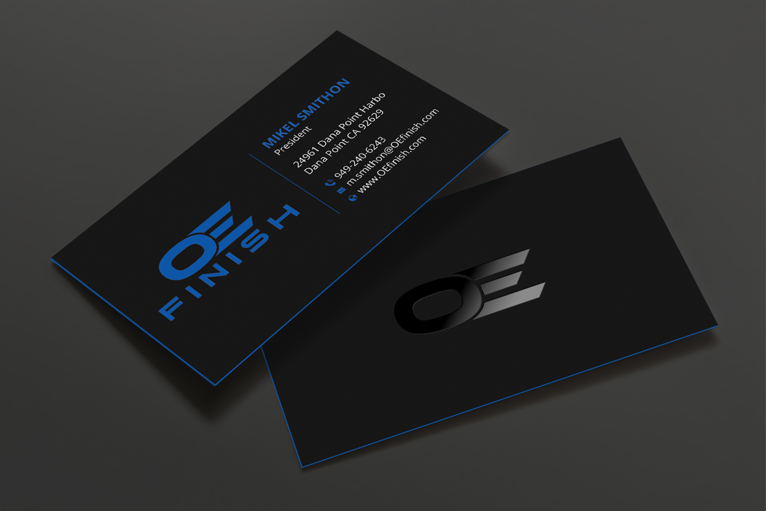 Business Card Design by DesignShout for OE FINISH | Design #32418270