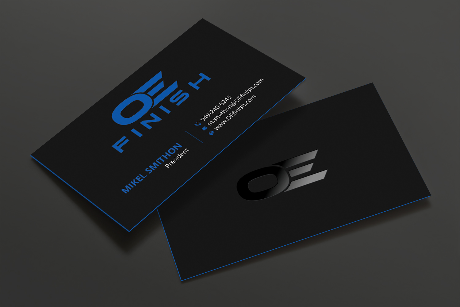 Business Card Design by DesignShout for OE FINISH | Design #32418271