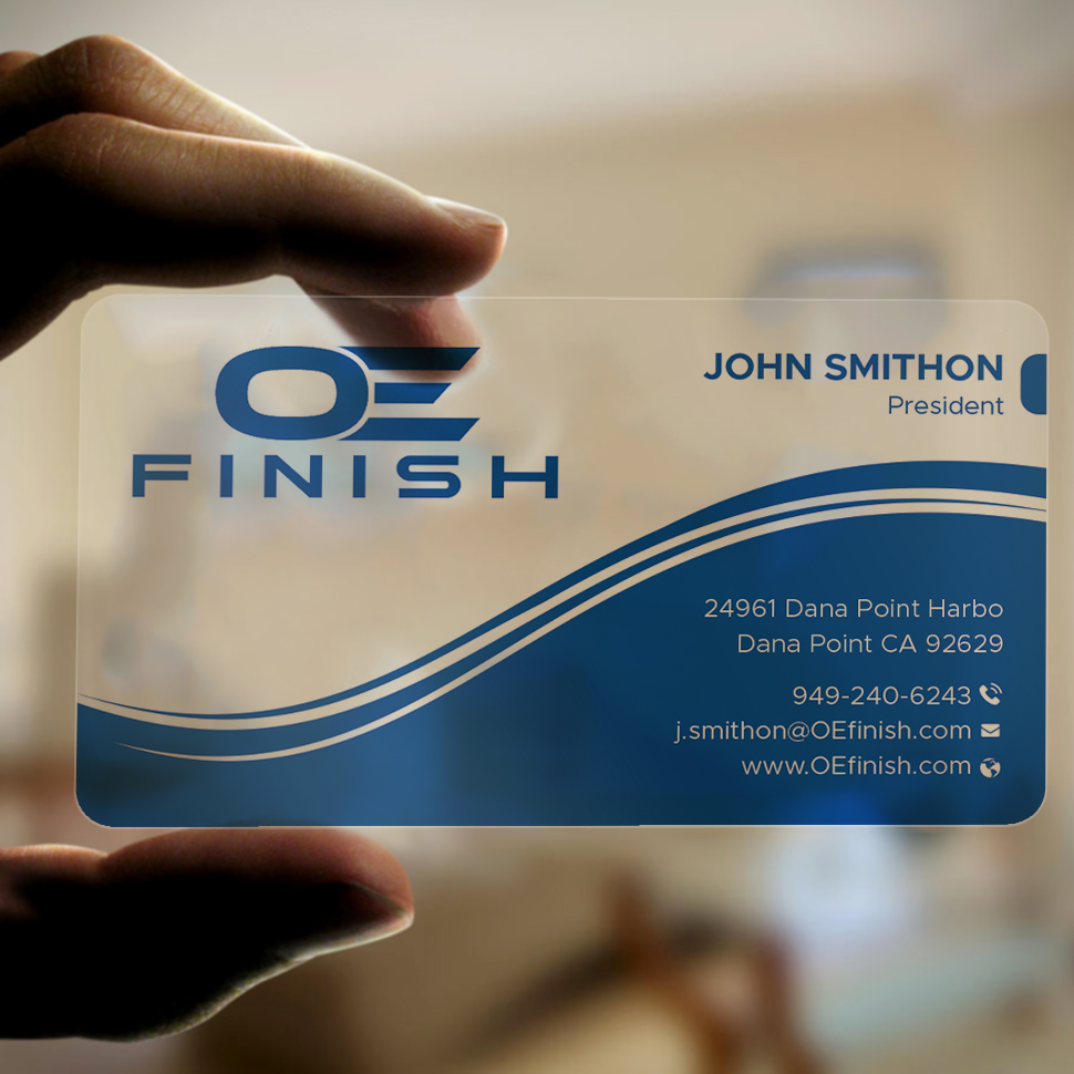Business Card Design by DesignShout for OE FINISH | Design #32421966