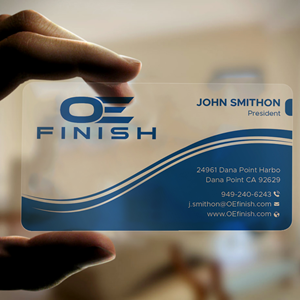 Business Card Design by DesignShout for OE FINISH | Design: #32421966