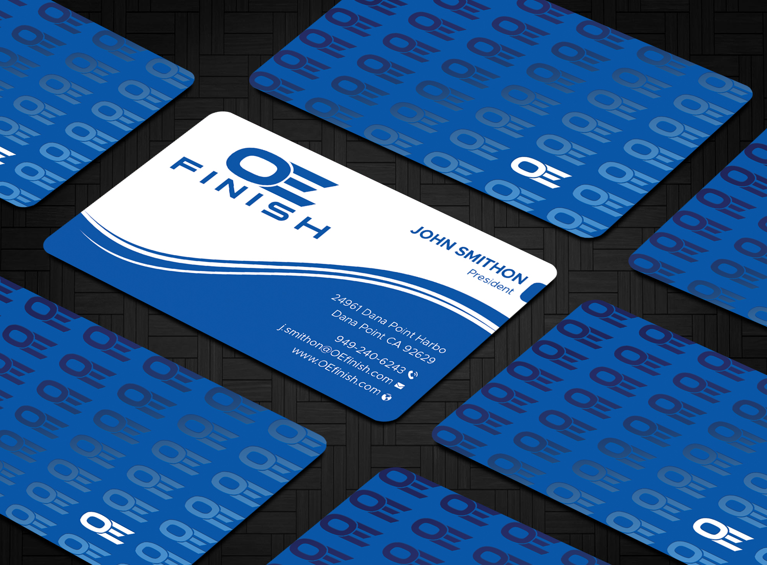 Business Card Design by DesignShout for OE FINISH | Design #32421967
