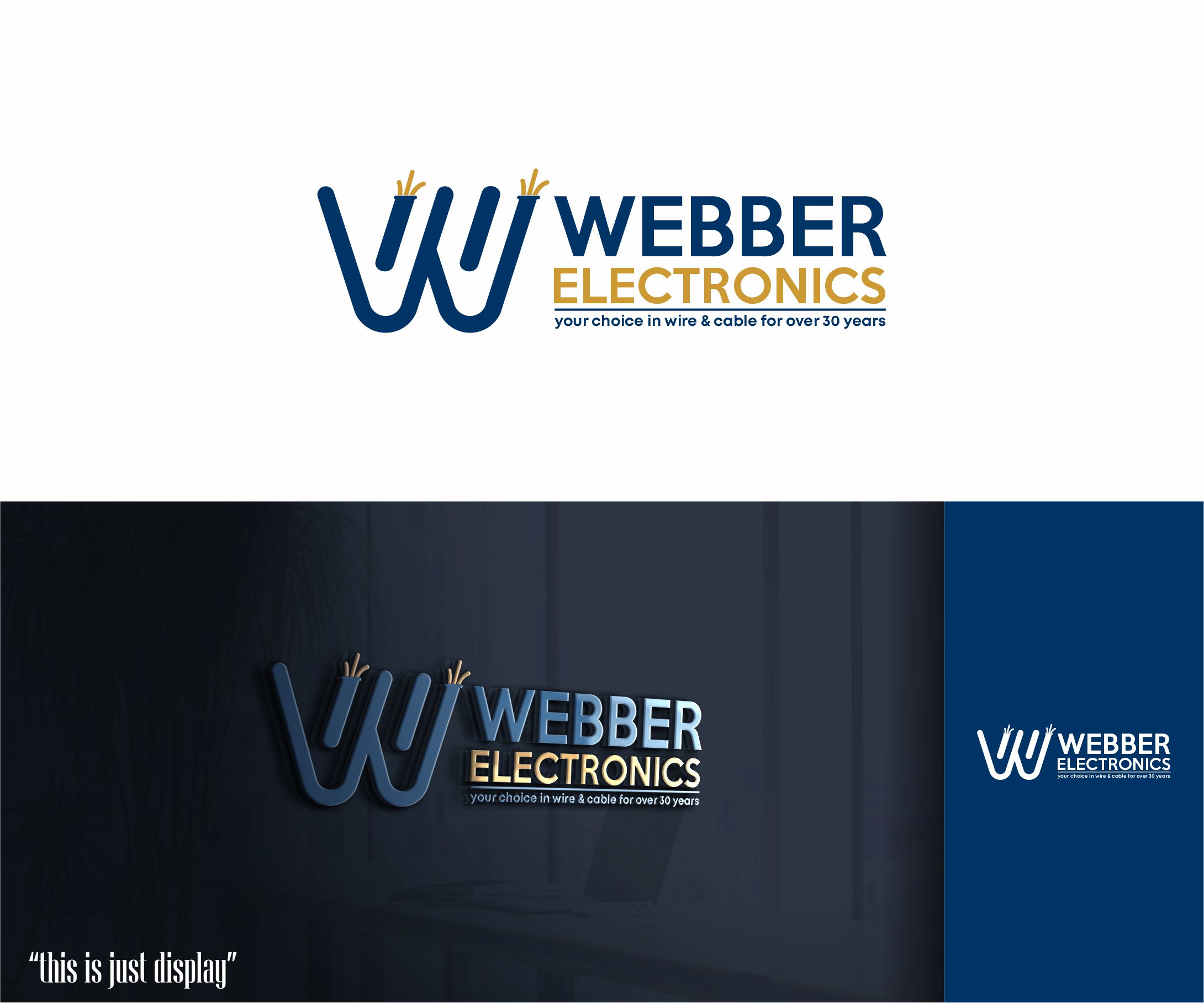 Logo Design by alkaline for Webber Electronics | Design #32417664