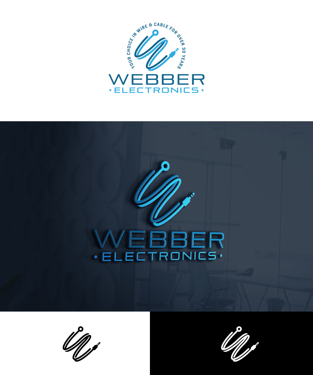 Logo Design by Trident for Webber Electronics | Design #32416898
