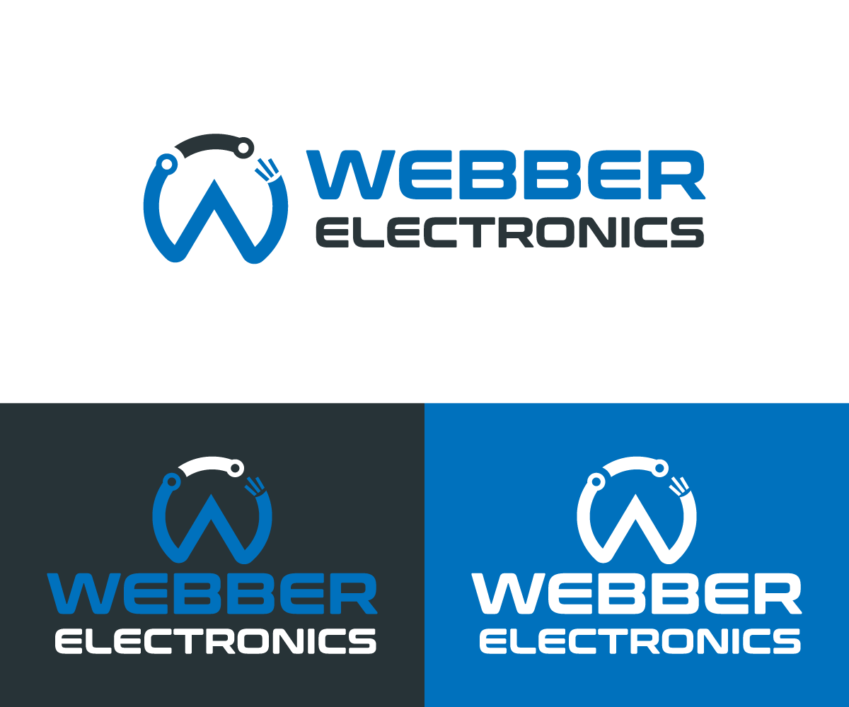 Logo Design by AlphabetZero.co.uk for Webber Electronics | Design #32422154