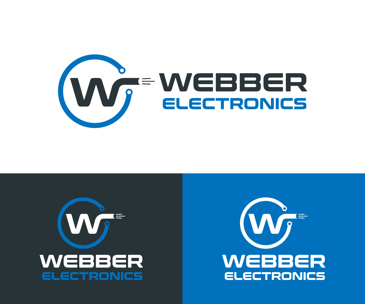 Logo Design by AlphabetZero.co.uk for Webber Electronics | Design #32422155