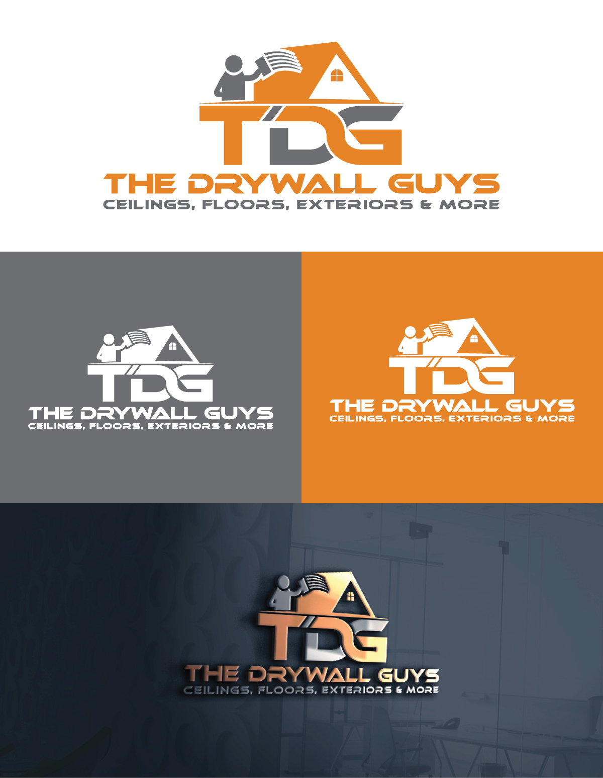 Logo Design by LogoHenter. for The Drywall Guys | Design #32439383