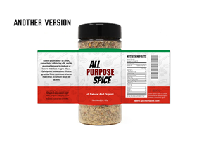 Spice Seasoning Labels for USA market