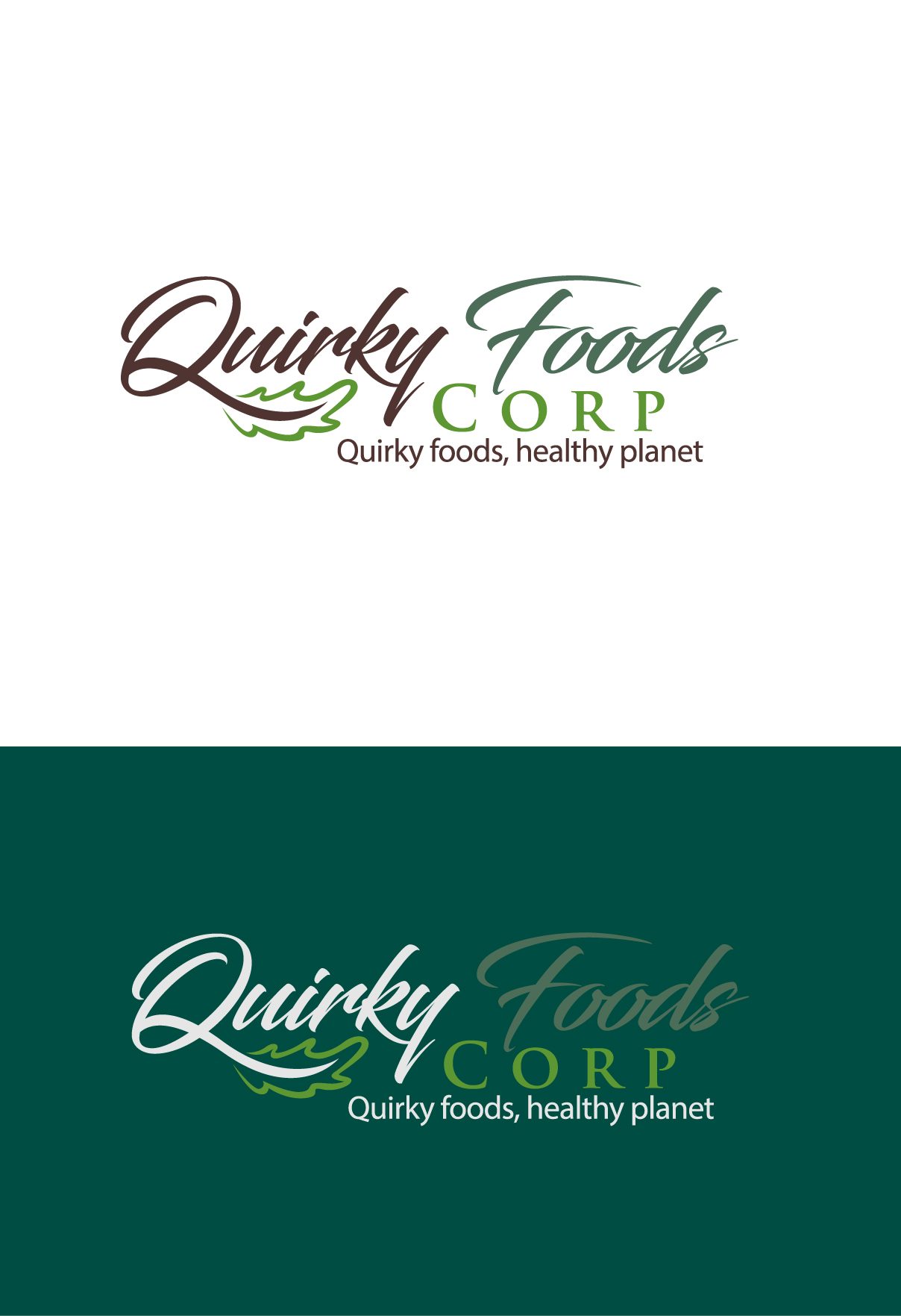 Logo-Design von LogoPoko für Quirky Foods Corp. | Design #32433533