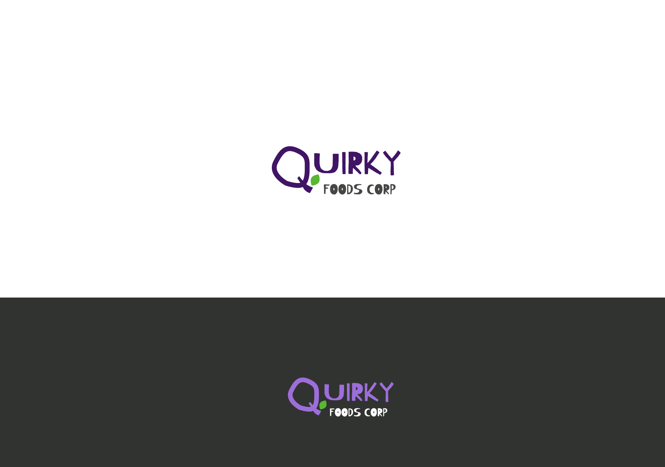 Logo Design by Hiccups Design for Quirky Foods Corp. | Design #32430556
