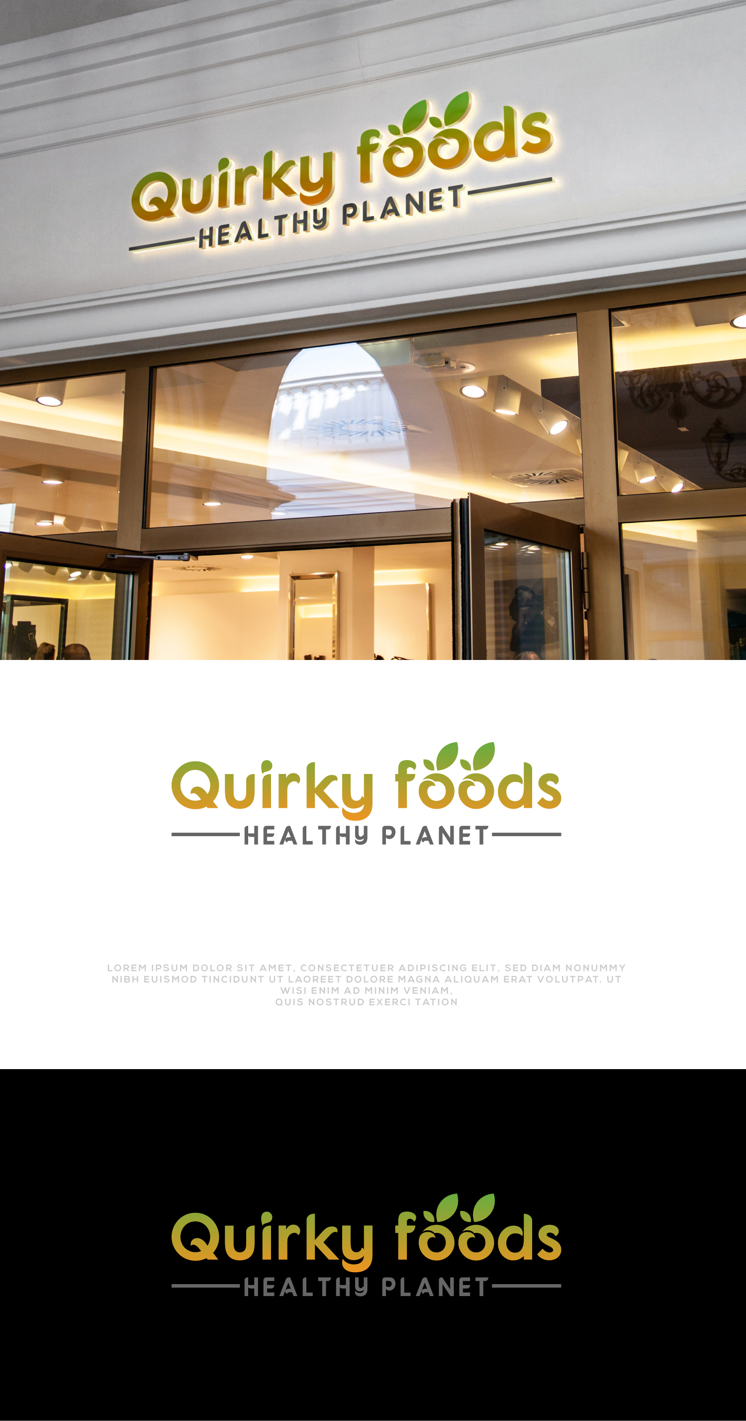 Logo Design by 100%design for Quirky Foods Corp. | Design #32428913